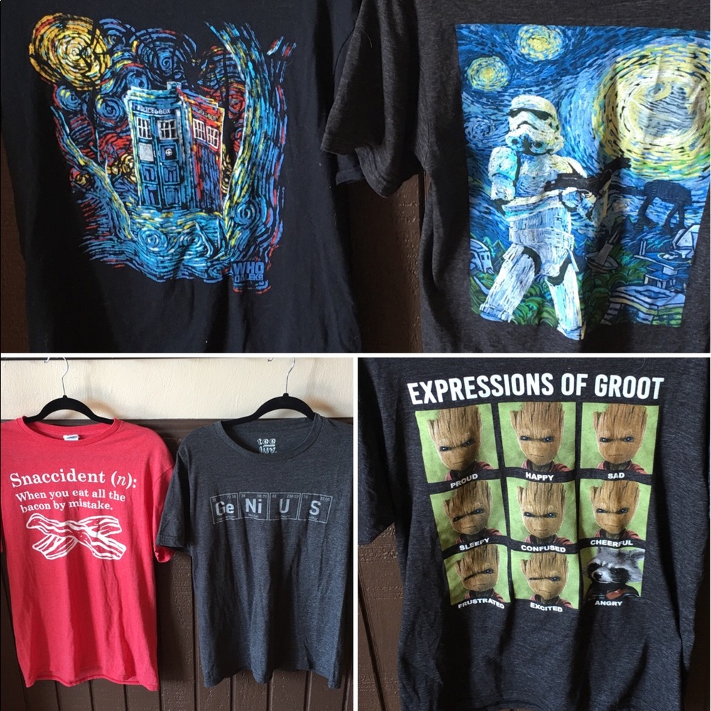 5 Men’s Medium T-Shirts